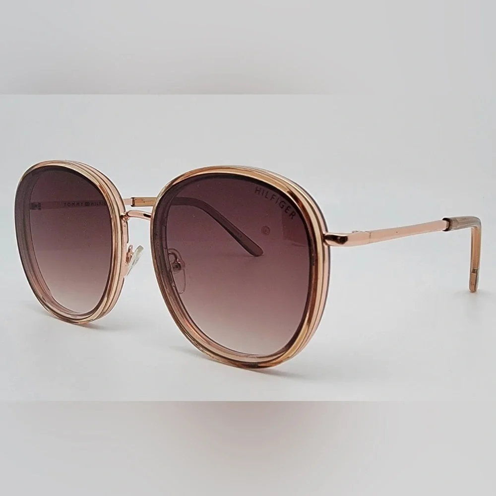 Tommy Hilfiger May‎ WM OL502 0063262011 Rose Gold Brown Gradient Lens Sunglasses